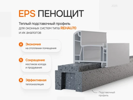 Профиль теплый подставочный для окон